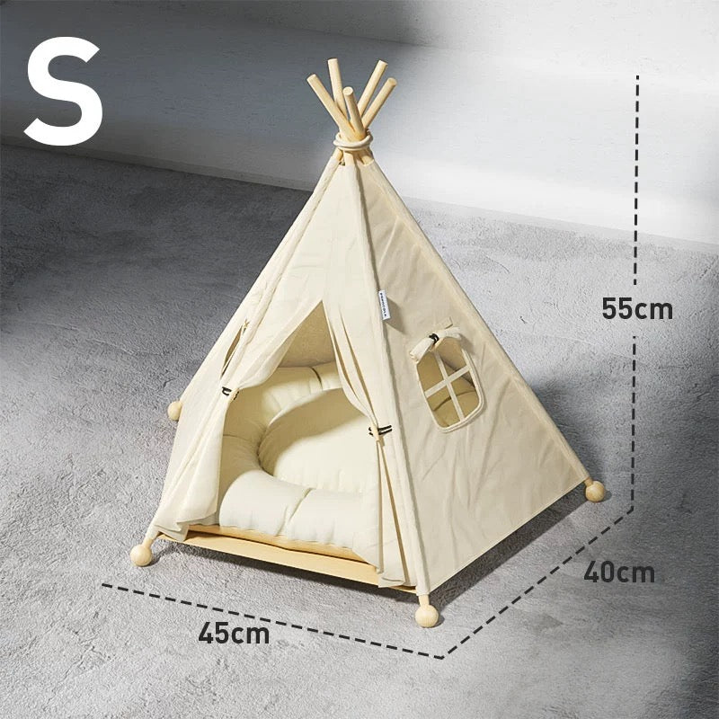 Cat Tent with Pillow - Teepee Tent