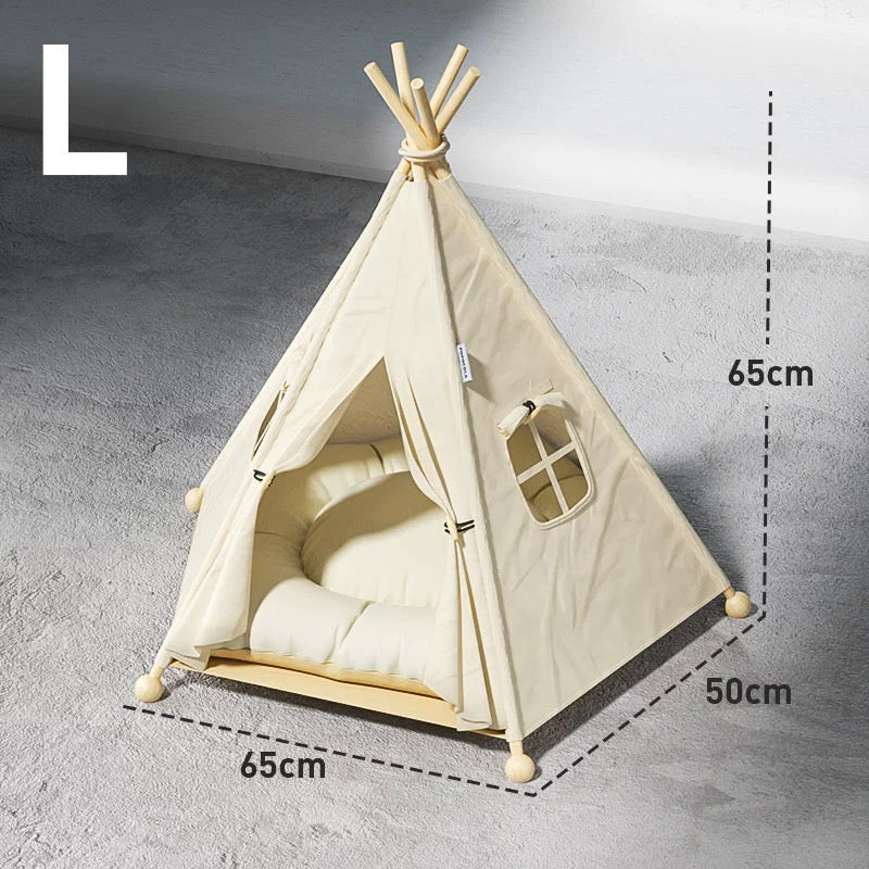 Cat Tent with Pillow - Teepee Tent