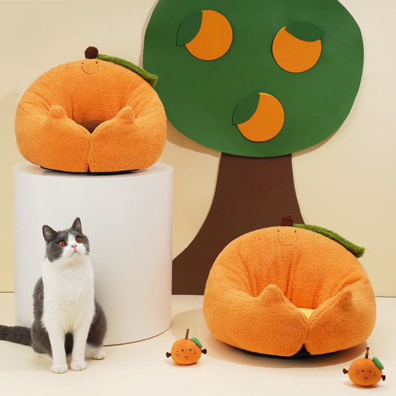 Pet Bed - Orange, Avacado